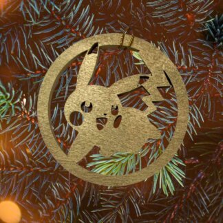 Pokemon Pikachu Christmas Ornament or Gift Tag