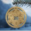 D20 Christmas Ornament or Gift Tag