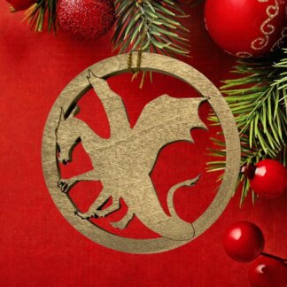 Dragon Christmas Ornament or Gift Tag