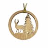 Deer and Tree Christmas Ornament or Gift Tag