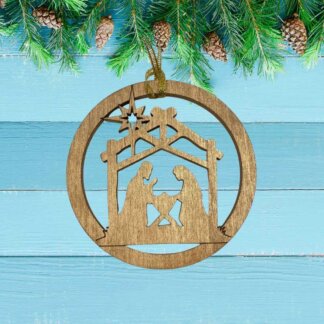 Nativity Christmas Ornament or Gift Tag