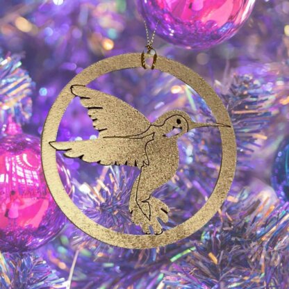 Hummingbird Christmas Ornament or Gift Tag