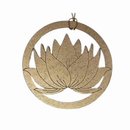 Lotus Christmas Ornament or Gift Tag