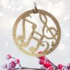 Music Note Christmas Ornament or Gift Tag