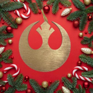 Rebel Christmas Ornament or Gift Tag