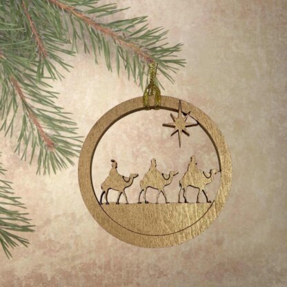Three Wise Men Christmas Ornament or Gift Tag