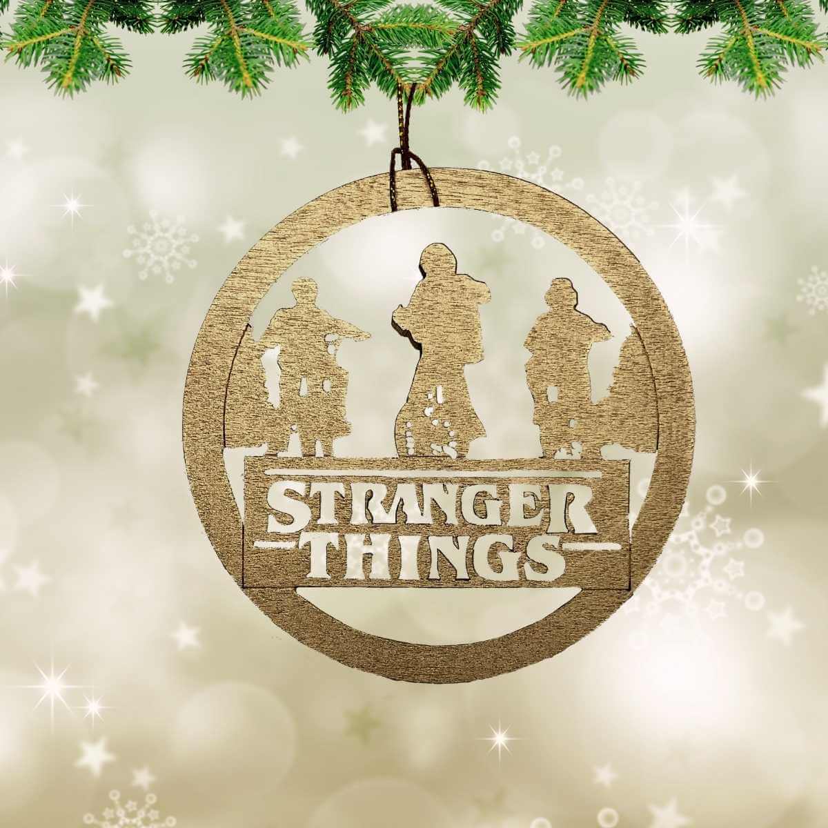 Stranger Things Item Collage Ornament 