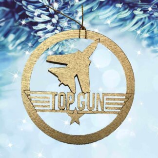 Top Gun Christmas Ornament or Gift Tag