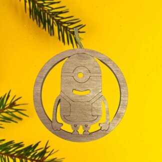 Minion Christmas Ornament or Gift Tag