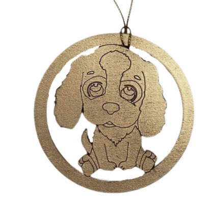 Puppy Dog Christmas Ornament or Gift Tag
