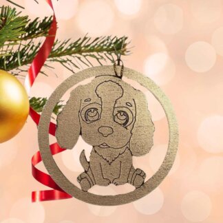 Puppy Dog Christmas Ornament or Gift Tag