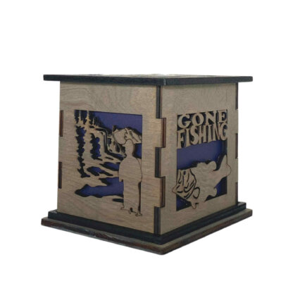 Fishing Decorative Light Up Gift Box