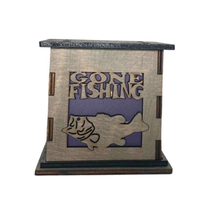 Fishing Decorative Light Up Gift Box