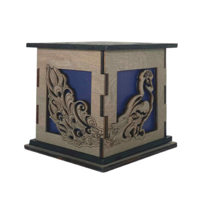 Peacock Decorative Light Up Gift Box
