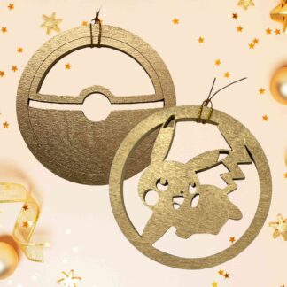 Pokemon or Pikachu Ornament or Gift Tag