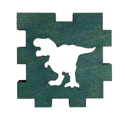 Green T-Rex Dinosaur Light Box – Kids Bedroom Night Light or Toy Room Decor - Image 2