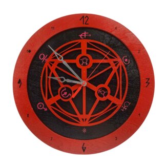 Full Metal Alchemist Transmutation Circle Wood Clock