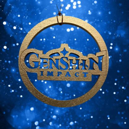 Genshin Impact Ornament or Wine Bottle Gift Tag