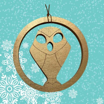 Owl House Ornament or Wine Bottle Gift Tag