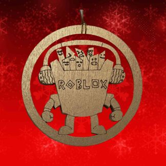 Roblox Ornament or Wine Bottle Gift Tag