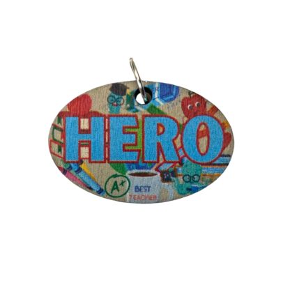 Hero Teacher Necklace or Keyring
