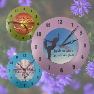 Yoga Affirmation Wall Clock