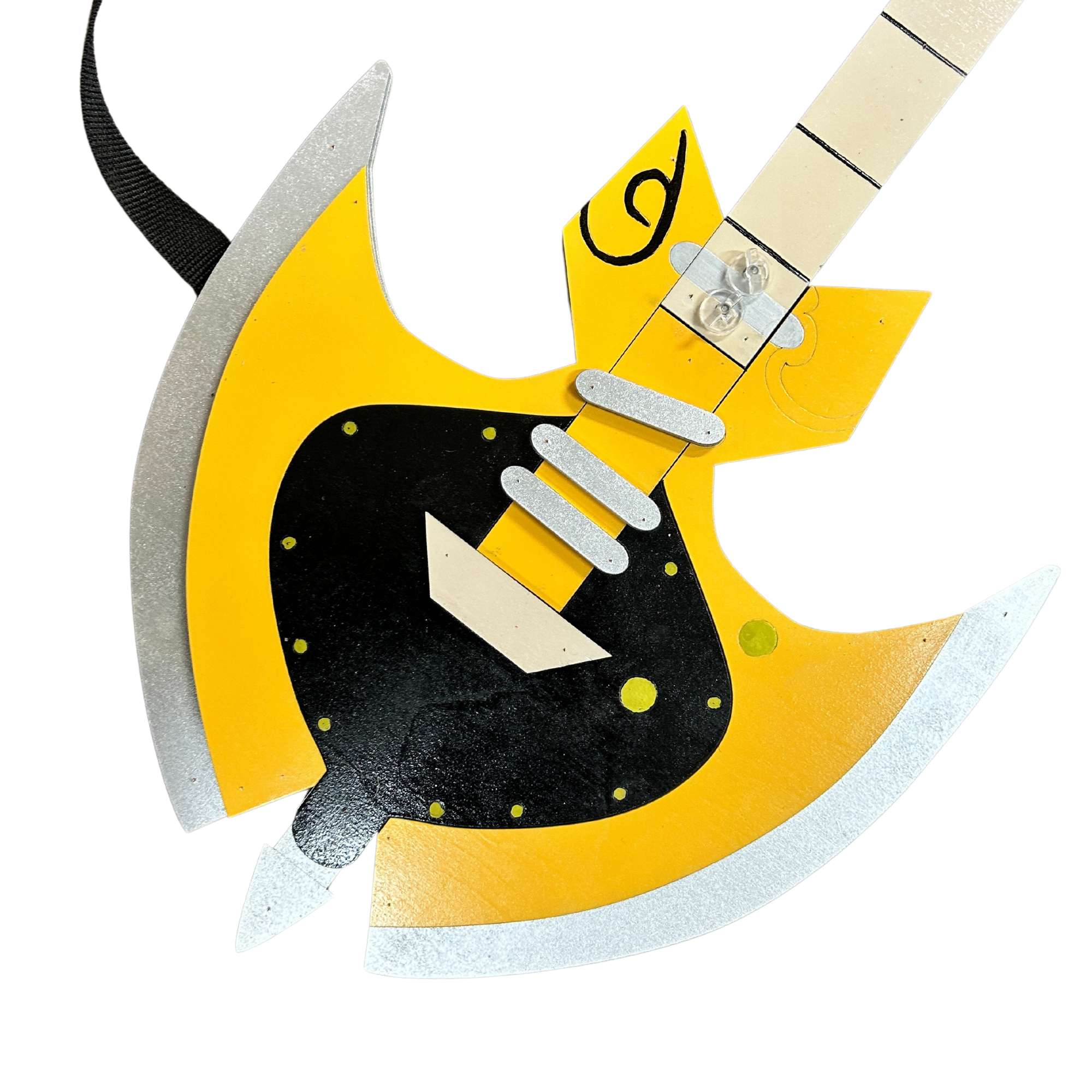 HAZBIN HOTEL ADAM'S GUITAR foil とvoxくん！ Hazbin Hotel Adam's Guitar | Handcrafted Halloween Cosplay Prop
